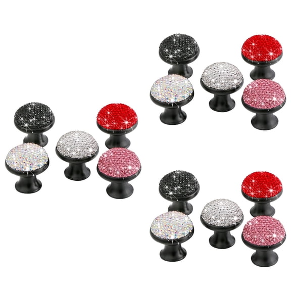 Set of 3 Knobs for Dresser Drawers Single Hole Handle Window