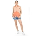 thumbnail image 5 of Blusa bicolor sin mangas Roman Fashion /Juvenil, 8038 (Naranja) naranja CH, 5 of 5