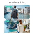 thumbnail image 6 of BAGSMART Travel Backpack, 15.6 Inch Carry On Backpack Flight Approved, TSA Approved Personal Item Travel Bag, Water Resistant Weekender Bag Luggage Daypack, Cream, 6 of 7
