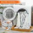thumbnail image 6 of Senfot 50" x 60" Electric Throw Blanket Heated - 5 Settings, 4H Auto Shut-Off, PV Velvet & Sherpa, White, 6 of 6