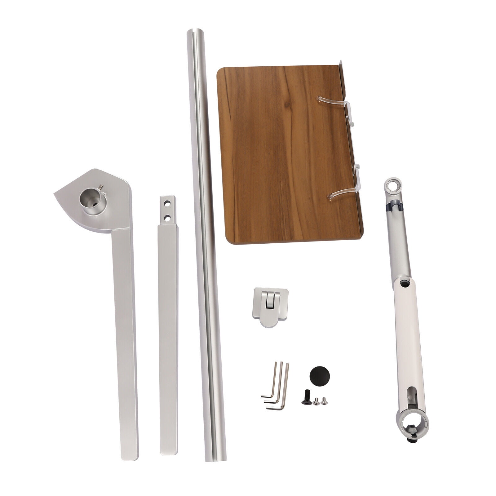 Adjustable Tablet Stand Scalable Arm Mounts Book Stand Floor Stand W/ Wood Pad