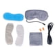 thumbnail image 3 of Almohadilla térmica eléctrica para los ojos para aliviar la fatiga, dormir sin dormir, parche de vapor para los ojos - Alimentación por USB, seda fría, transpirable - 5 V/10 W - Gris plateado, 3 of 10
