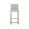 thumbnail image 2 of Amisco Derry 26 In. Counter Stool - Light Grey Polyester / Golden Metal, 2 of 9