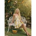 thumbnail image 4 of Multicolor 2 Lemon Print Ruffle Halter Dress With Tie Waist And Tiered, 4 of 29