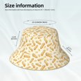 thumbnail image 3 of Lukts Peanuts3 Print Double-Side-Wear Reversible Reflective Bucket Hat Travel Beach Hat, 3 of 6