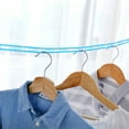 thumbnail image 3 of Clothes Drying Rope Wind Proof Easy to Apply Non-slip Fence-like Design Clothes Hanger Rope for Outdoor, 3 of 10