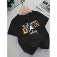 thumbnail image 1 of Girls' School T-Shirt - Funny "Y'all Gonna Learn Today" Back to School Tee with Pencil, everyday Classroom outfit, Black Shirt - easy Care Round Neck Top, Cute Graphic Design,, 1 of 7