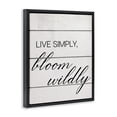 thumbnail image 3 of Stupell Industries Rustic Lodge Bloom Wildly Phrase Black Floating Frame Canvas Art, 17 x 21, by Ziwei Li, 3 of 8