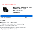 thumbnail image 2 of Knock Sensor - Compatible with 2000 - 2004 Nissan Xterra 3.3L V6 - Beck Arnley, 2 of 2