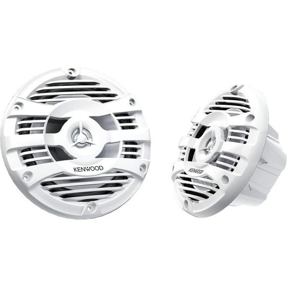 Kenwood KFC-1653MRW 6.5" White 2-Way Coaxial Marine Speakers (Pair)