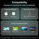 thumbnail image 5 of Adaptador USB-C Plugable USBC-7400H4 Quad 4K HDMI con PD de 100 W, 5 of 7
