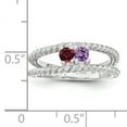 thumbnail image 4 of Sterling Silver Rhodium-plated Family Jewelry Mounting QXMR8/2SSM-7, 4 of 4