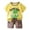 B1122-Yellow, variant on UAYOTSE Baby Boys Girls Summer Outfits Set Clothes 6M 1T 2T 3T Toddler Boys Short Sleeve Tops and Elastic shorts 2 Piece Casual Summer Clothing for Kids Boys Girls,Sizes 2-3 Years