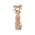 thumbnail image 2 of BLISSFUL STEP Women's Lace Up Platform Block Heel Sandals Nude 8, 2 of 7
