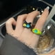 thumbnail image 4 of Ins Lindo Gato Raro Pequeño Monstruo Anillos Mujeres Diseño De Dibujos Animados Moda Versátil Dulce Fresco Viento Anillo Fiesta Joyería Regalos timetunnel, 4 of 4
