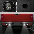 thumbnail image 7 of POFENZE Rear Bumper for 2011-2014 Chevy Silverado and GMC Sierra 2500 and 3500 Trucks Full Width Off Road Bumper w/Step Plate 2x18w Lights, 7 of 7