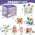 thumbnail image 2 of Caunedy 6 in 1 Montessori Toys for Baby 6-12 Months and Infant Toy for 1-3 Year Old.Early Learning Toys Set,First Baby Gift Set for Girl Boy, 2 of 7