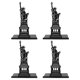 thumbnail image 5 of sujetalibros de estilo arquitectónico, estructura metálica, bordes redondeados negros clásicos, almohadillas de espuma, diseño delgado, soporte para libros de oficina, estatua de diosa, 5 of 5