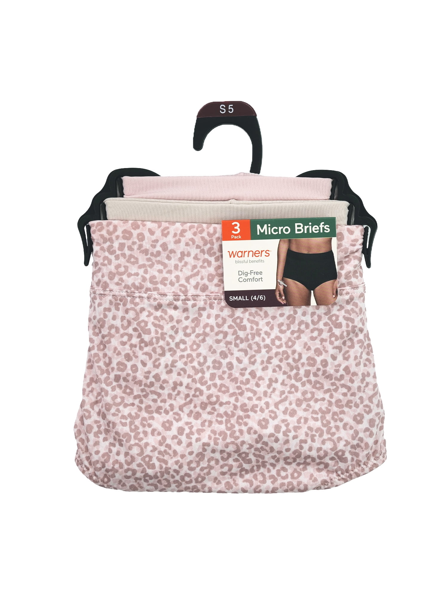 Warners® Blissful Benefits Women's Dig-Free Micro Lace Brief 3-Pack, Sizes S-3XL