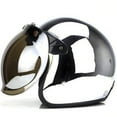 thumbnail image 2 of Casco de coche eléctrico con batería retro para hombre y mujer de Four Seasons, con revestimiento reflectante de espejo plateado, medio casco, gorro de motocicleta genial, 2 of 6
