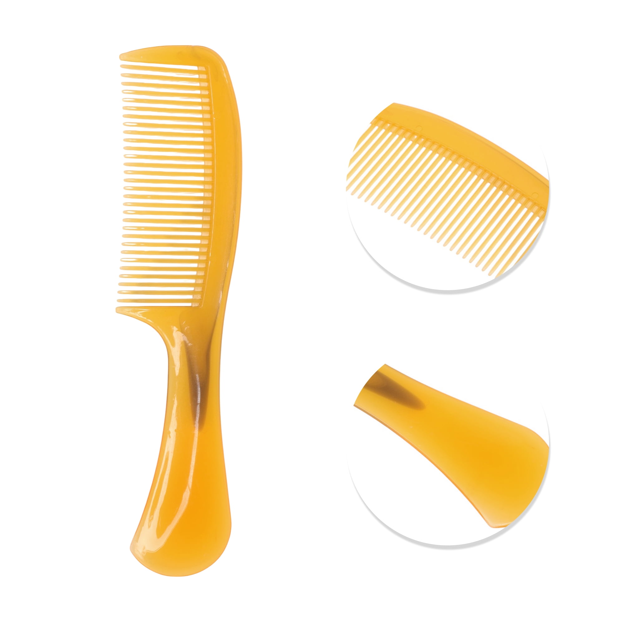 Unique Bargains 1Pc Women Durable Tendon Comb for Curly Hair in Vibrant Orange Color