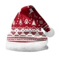 thumbnail image 2 of LIZUOJUN Under $5 Plush Santa Hat For Adults Festive Decoration Snug Fit Holiday Outfit Party Season Gift For Women Soft Knit Cozy Warmth Breathable Knit Lightweight Design, M, 2 of 4