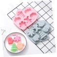 thumbnail image 5 of Fashionable and versatile 2-piece Christmas template Christmas fondant mold Christmas biscuits Christmas kitchen baking tools Christmas biscuit mold soap chocolate making Christmas soap baking tool, 5 of 5