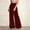 Wine, variant on Womens Wide Leg Sequin Pants Elastic High Waisted Bling Glitter Loose Pants Fashion Dance Party Trousers