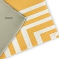 thumbnail image 2 of 18" x 30" Simply Daisy Corner Stripes Modern & Contemporary Chenille Area Rug, Egg Yolk Yellow, 2 of 4