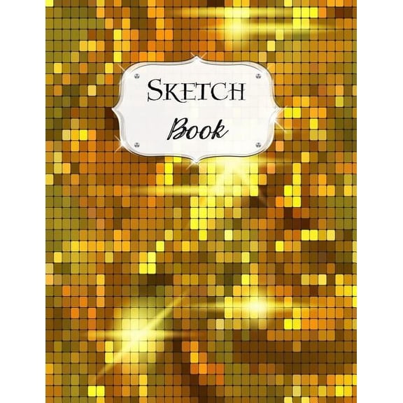 Sketch Book: Gold Sketchbook Scetchpad for Drawing or Doodling Notebook Pad for Creative Artists #10, (Paperback)