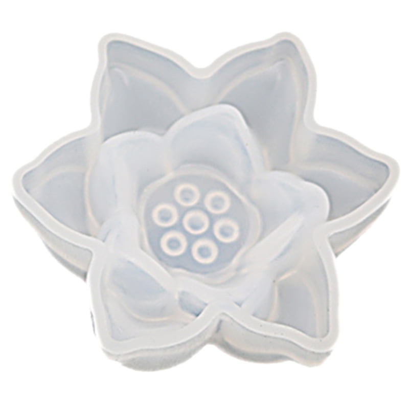 Tool Dried Flower Decoration DIY Lotus Shape Silicone Moulds Mirror Epoxy Mould