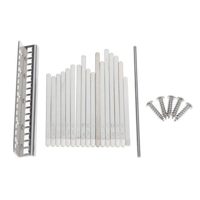 Durable 17 DIY Piano Teclas de material acero Sillín w / Scales Accs perfke Kalimba Thumb Piano 17 teclas