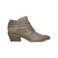 thumbnail image 2 of LifeStride Womens Prairie Faux Suede Zipper Ankle Boots Gray 7 Medium (B,M), 2 of 4