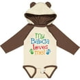 thumbnail image 3 of Inktastic My Babcia Loves Me Boys or Girls Long Sleeve Baby Bodysuit, 3 of 5