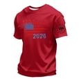 thumbnail image 3 of Kopltyrfg 250 Anniversary USA T-Shirt Men 2026 American Flag Tee Tops Short Sleeve Crewneck Independence Day 4th of July Patriotic Top Red XL, 3 of 4