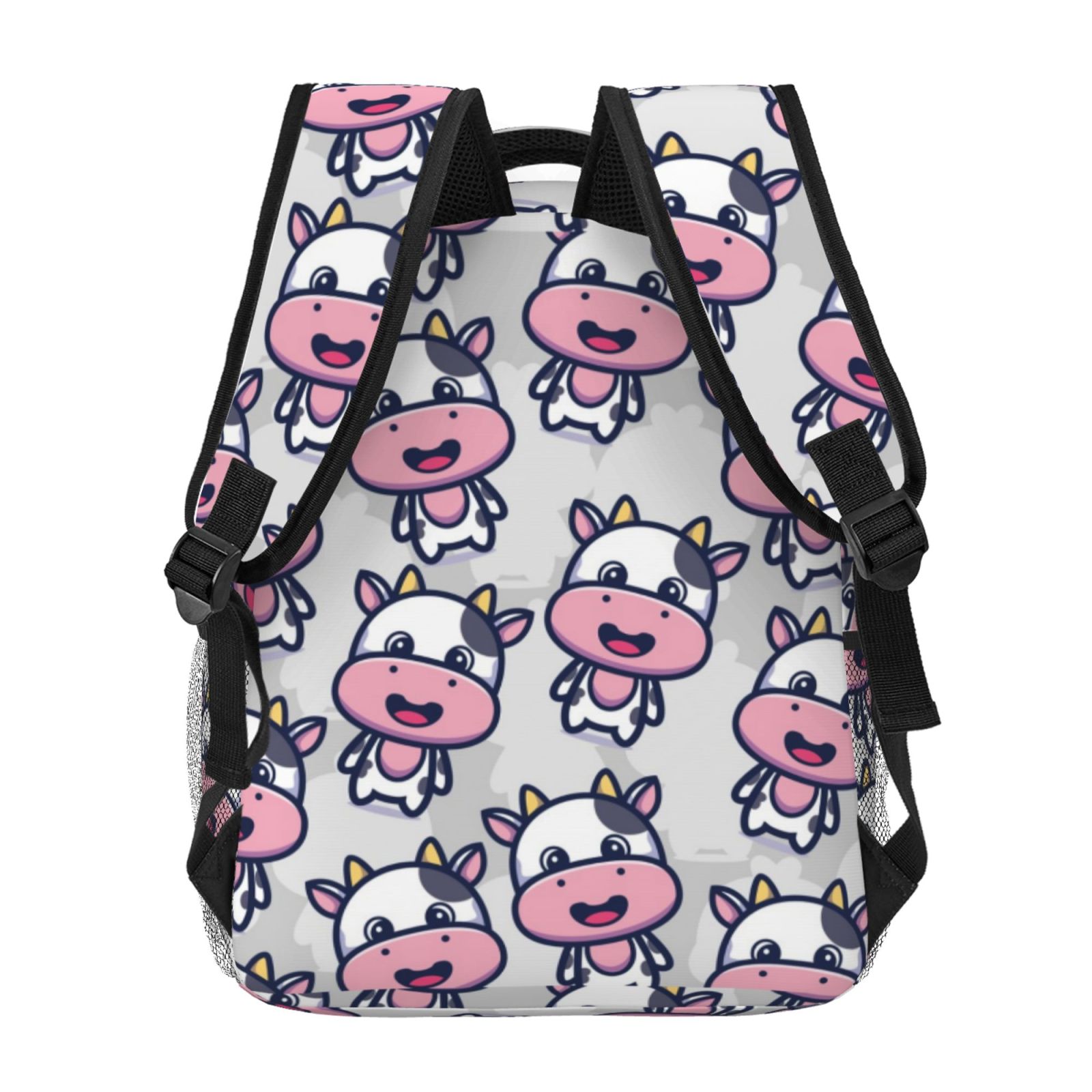 Horeoi Baby Cow Print Eco-Friendly Lightweight Student Backpack for School Travel - Ergonomic Padded Laptop Compartment & Multi-Pocket Design
