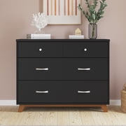 Child Craft Soho 42 Interlocking 3-Drawer Dresser for Nursery or Bedroom, Tip-Resistant, Ebony