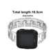 thumbnail image 5 of Correa de metal para mujer con pulsera de repuesto de diamantes brillantes, pulsera de repuesto con correa sólida para hombre y mujer con cierre Ormromra 223195-1, 5 of 8