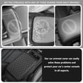 thumbnail image 6 of HBK Car Center Console Cover Leather Armrest Cover Cushion with 2 Storage Bags Universal Car Armrest Seat Box Pad Car Interior Accessories Protector for Most Vehicle, Light Brown, 6 of 7
