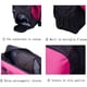 thumbnail image 3 of Minnieouse El paño fácil llevar el amplio del bolso de la estera de la yoga y el deporte de la yoga de la capacidad grande empaquetan el bolso Envolturas para manijas de equipaje rojo rosado, 3 of 6