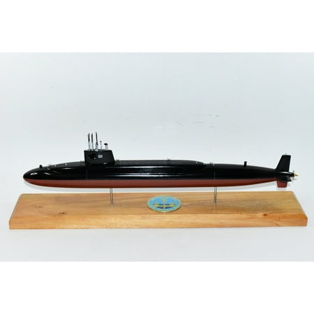 

John Marshall (SSBN-611) Submarine Navy Scale Model Mahogany 20 inch Ethan Allen Class