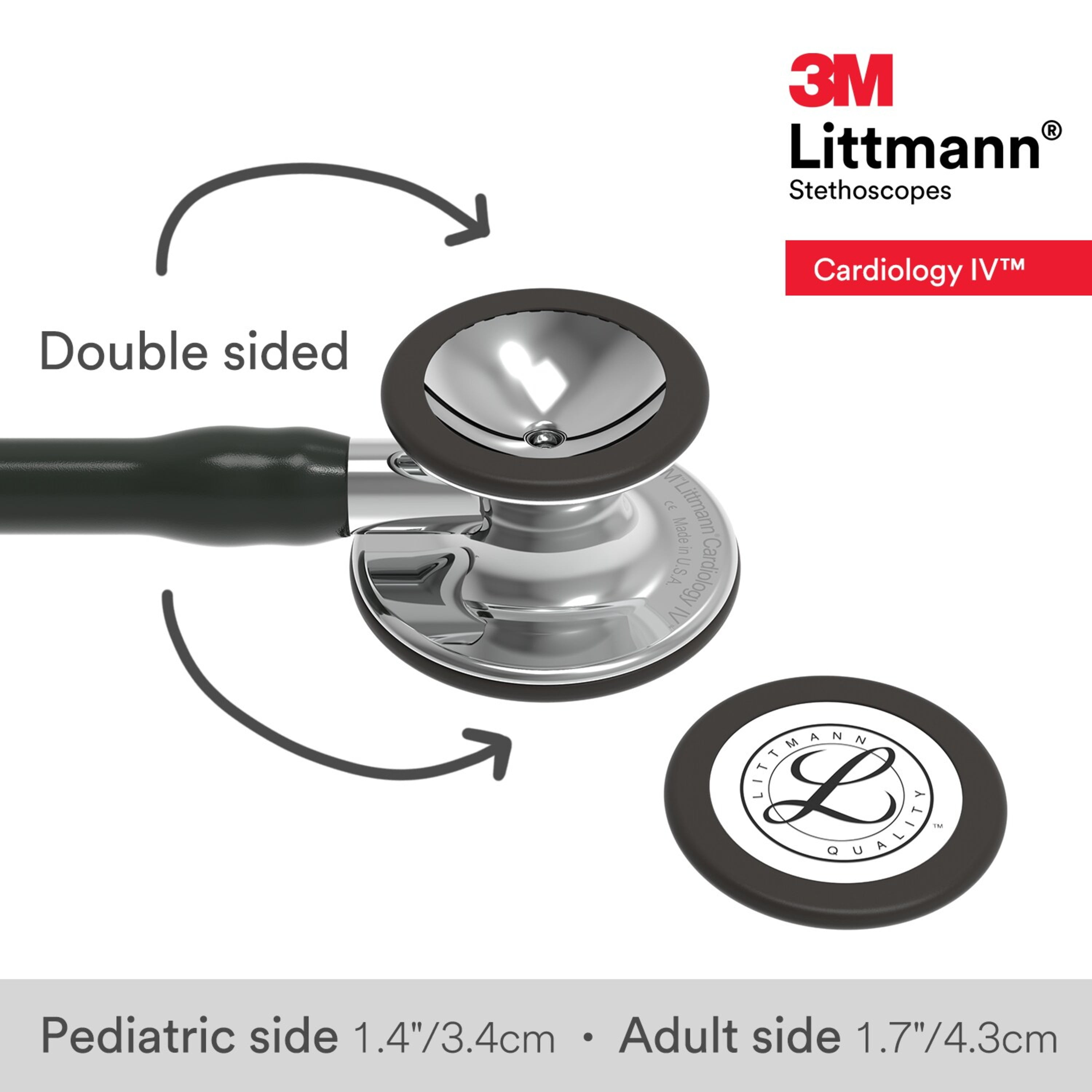 (2 pack) 3M Littmann Cardiology IV Diagnostic Stethoscope, Stainless Steel Mirror-Finish Chestpiece, 27" Black Tube, Mirror Stem