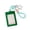 Green, variant on Star Glamour Card Holders for Students - Cute 3-Inch Photo Case, Leather ID Badge Holder with Double Card Slots, Lightweight & Portable for , Office, and Daily Use Blue
