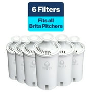 Brita Standard Water Filter, Replacement Filters for Pitchers and Dispensers, BPA Free, 6 Count