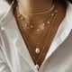 thumbnail image 2 of Collar retro de metal con perlas de arroz para mujer, regalo, collares de cuentas multicapa con colgantes, 2 of 8