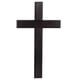 thumbnail image 1 of 1 colgante de cruz de madera, cruz artesanal de madera, decoración de cruz cristiana (negra), 1 of 8