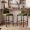 Olive Green Brushed Canvas, variant on 27” H Upholstered Bar & Counter Stool with Metal Frame, Modern Kitchen Chairs, Set of 2, Olive Green Brushed Canvas