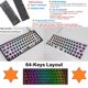 thumbnail image 5 of GK64x RGB Hot Swap Custom DIY Wired Kit Reemplaza Al 60% Teclado Blanco Sunnimix Carcasa de teclado mecánico, 5 of 8