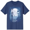 thumbnail image 4 of The Corpse Bride Movie Poster Art Women's Navy Blue Graphic Tee-Medium, 4 of 7