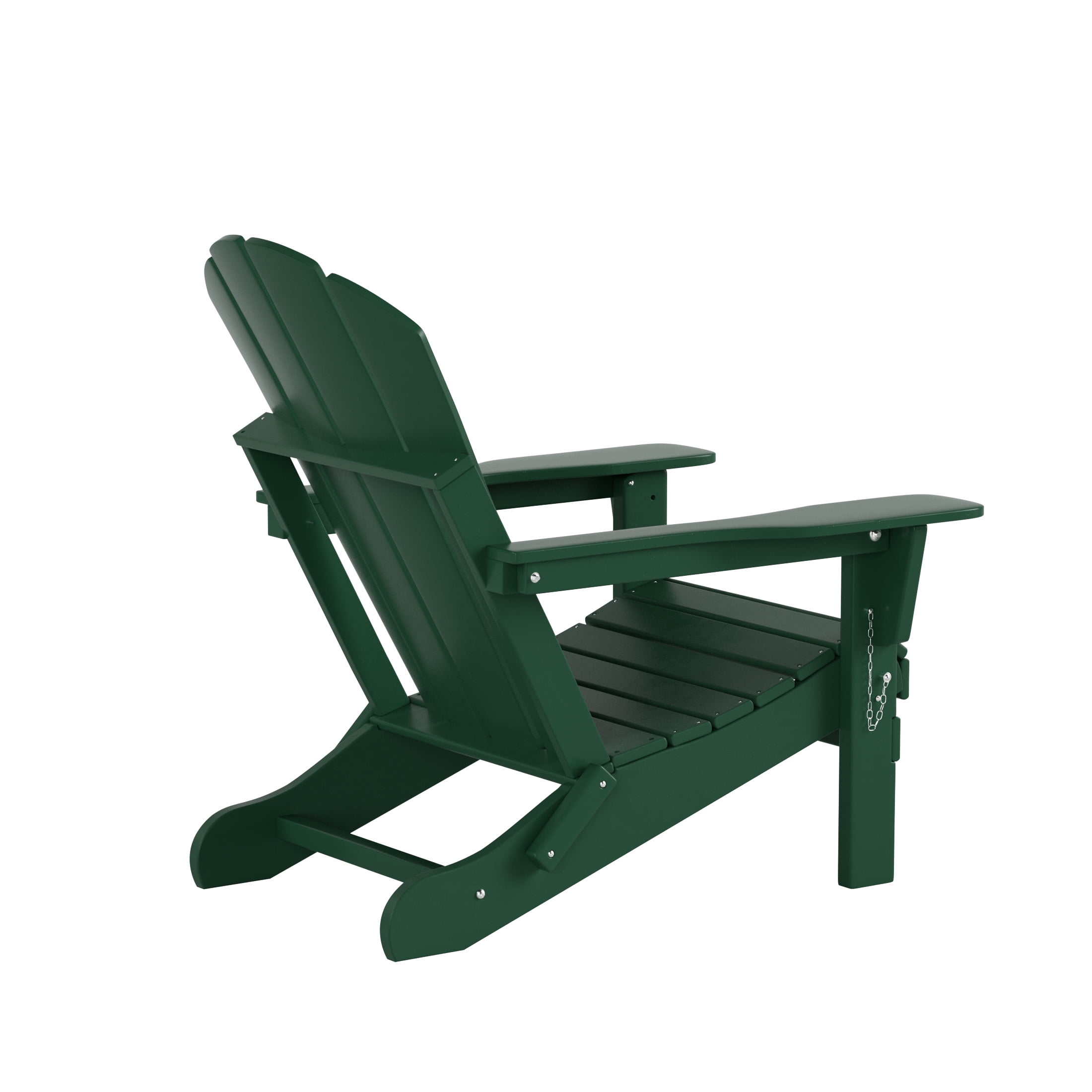 WestinTrends Malibu 2-PC Outdoor Patio Plastic Adirondack chair set with side table, Dark Green